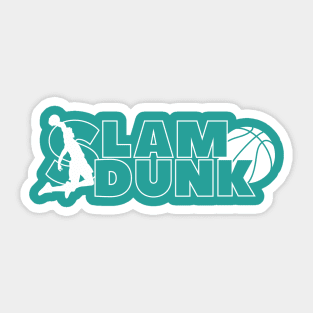 Slam Dunk (white) Sticker